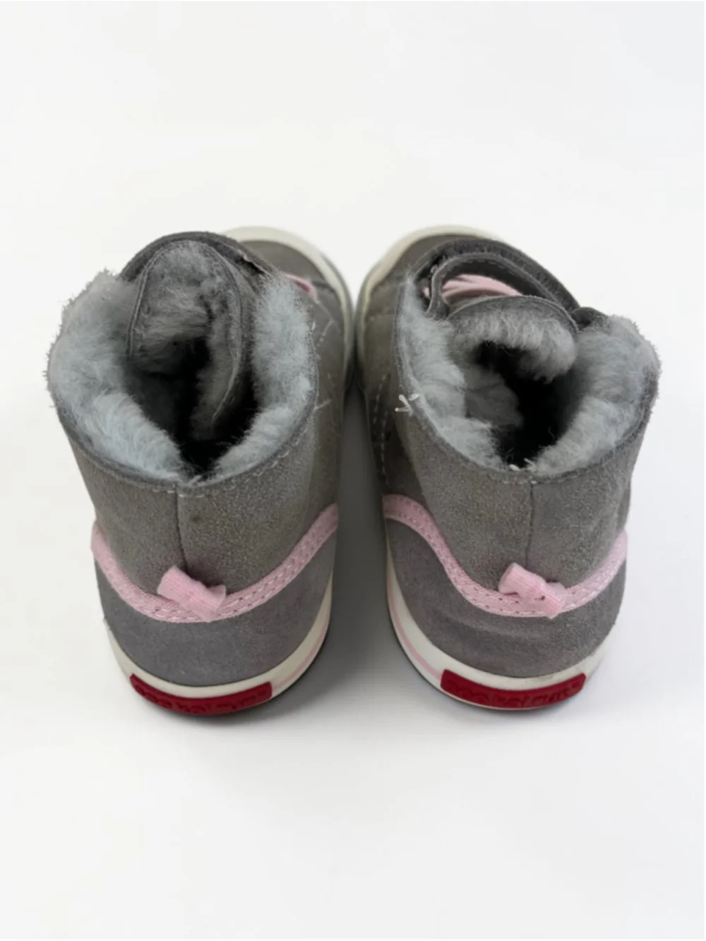 See Kai Run Devon Shearling Lined Winter Sneakers Gray Pink Toddler 9